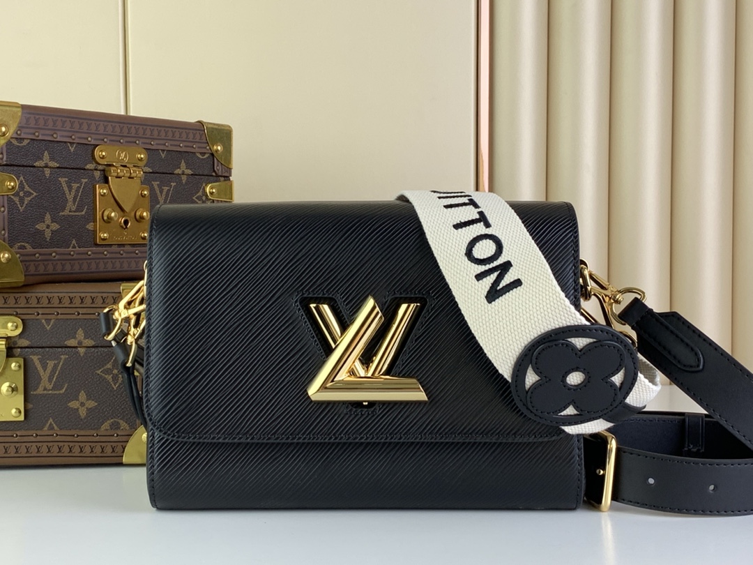 Bagsaaa L0vis Vvtt0n M24765 Twist MM Black - 23 x 17 x 9.5 cm