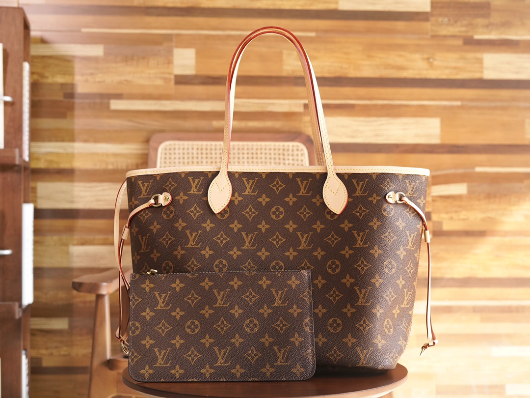Bagsaaa L0vis Vvtt0n M46975 Neverfull MM Tote Bag Beige Inside - 31 x 28 x 14 cm