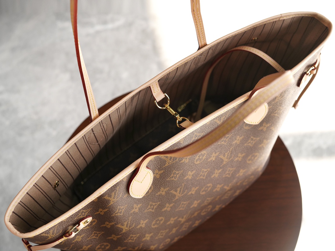 Bagsaaa L0vis Vvtt0n M46975 Neverfull MM Tote Bag Beige Inside - 31 x 28 x 14 cm