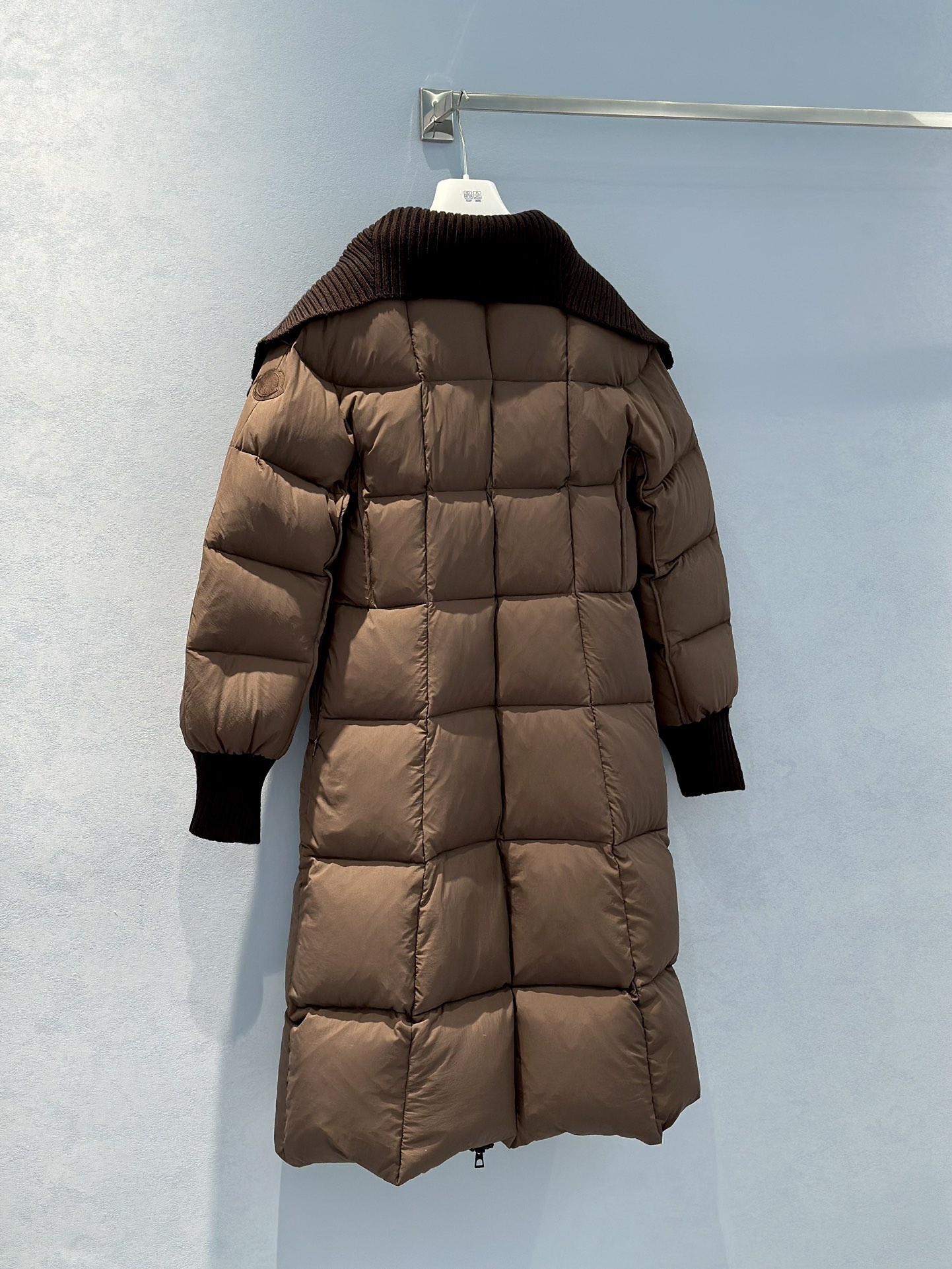 Bagsaaa Moncler Brerelle Long Down Jacket Brown