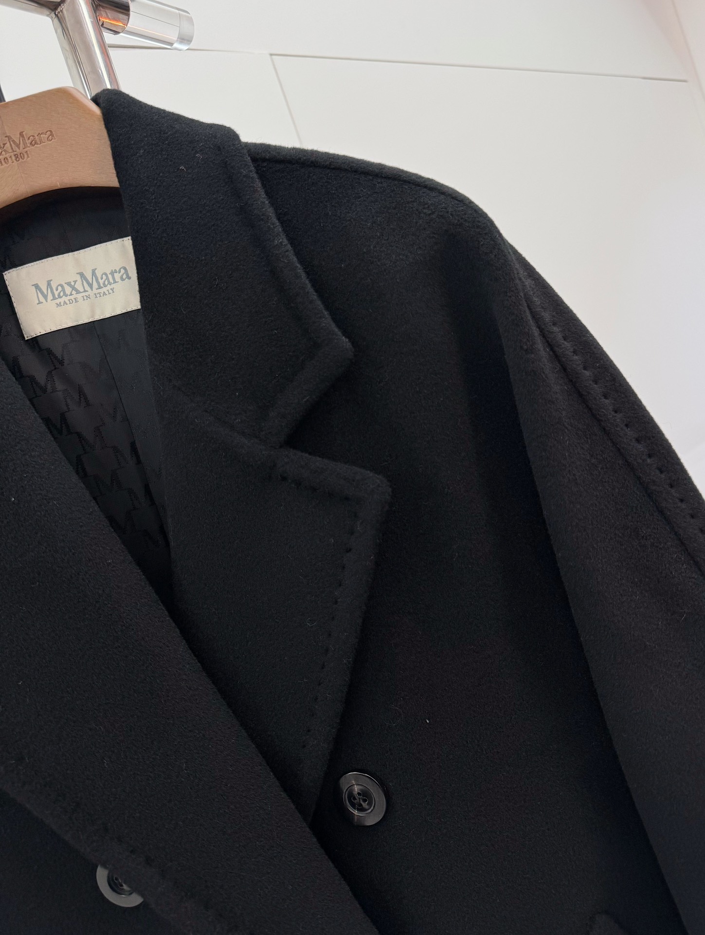 Bagsaaaa Max Mara Wool Coat Black