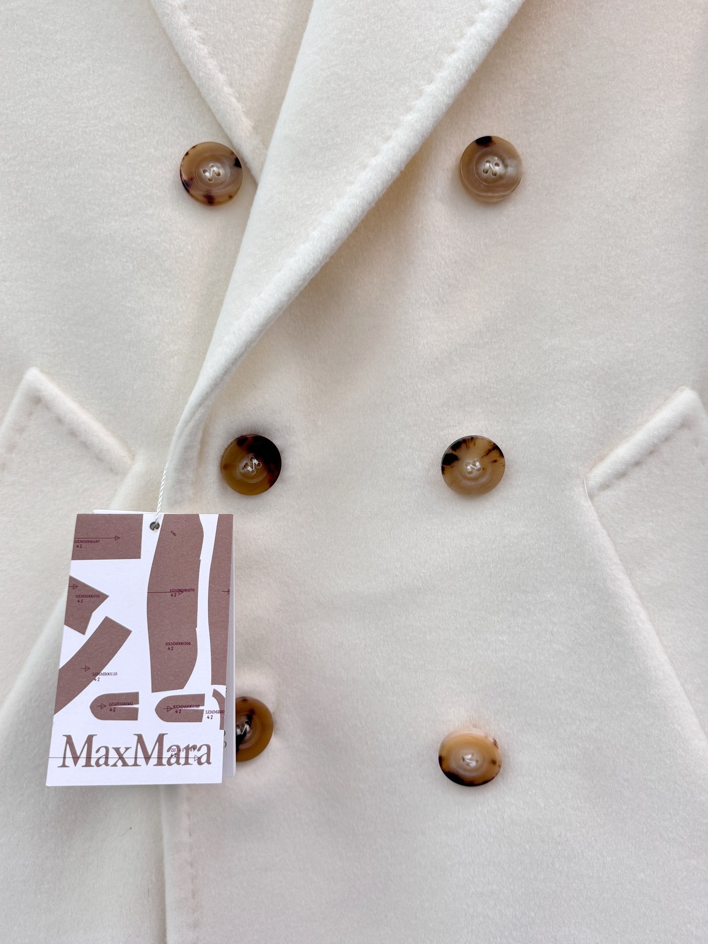Bagsaaaa Max Mara Wool Coat White