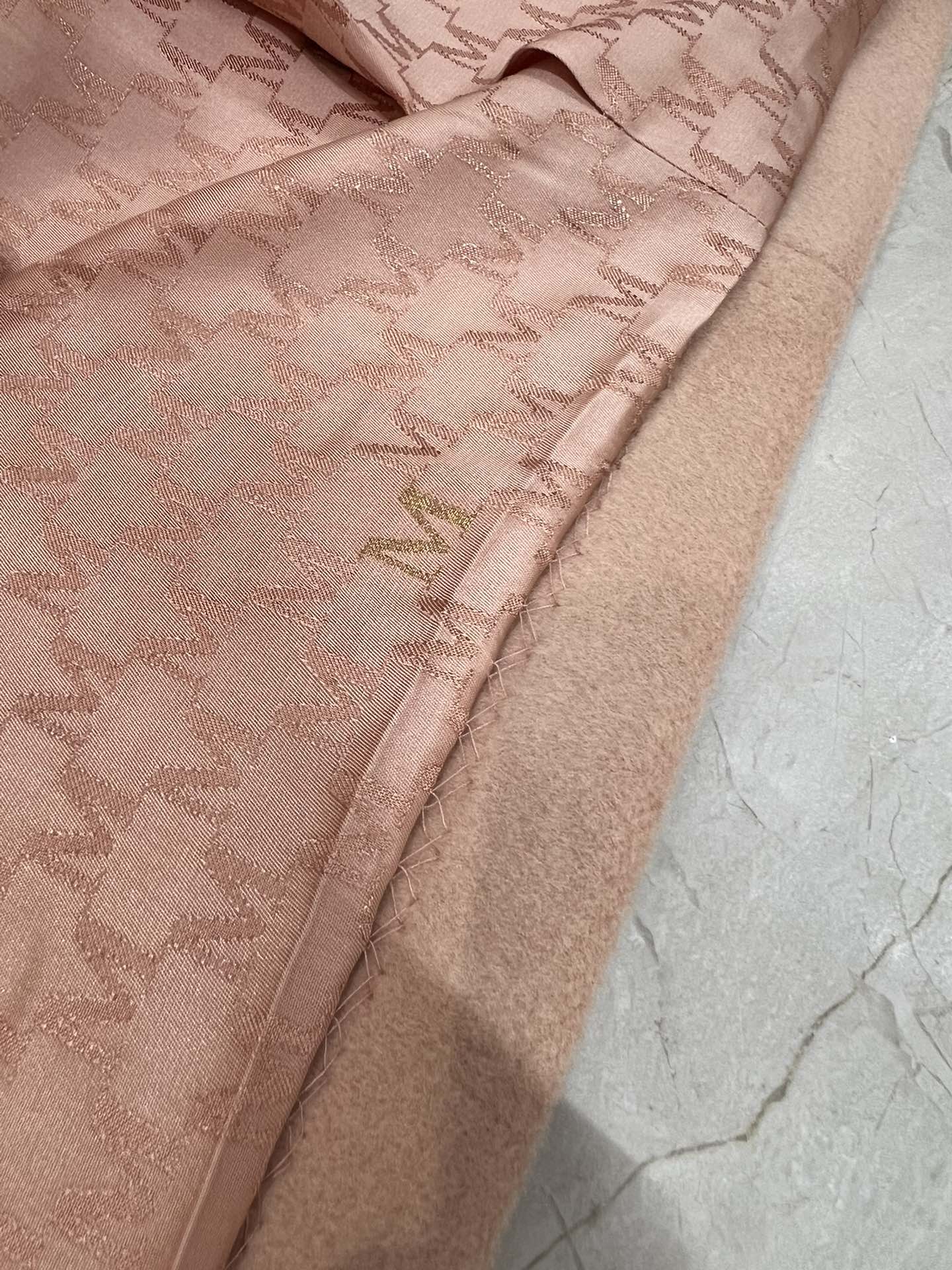 Bagsaaa Max Mara Pink Madame Wool And Cashmere Long Belted Coat