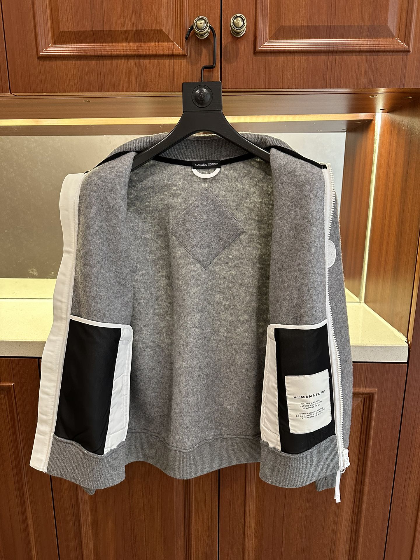 Bagsaaa Can*a G00se Lawson Jacket Kind Fleece HUMANATURE Gray