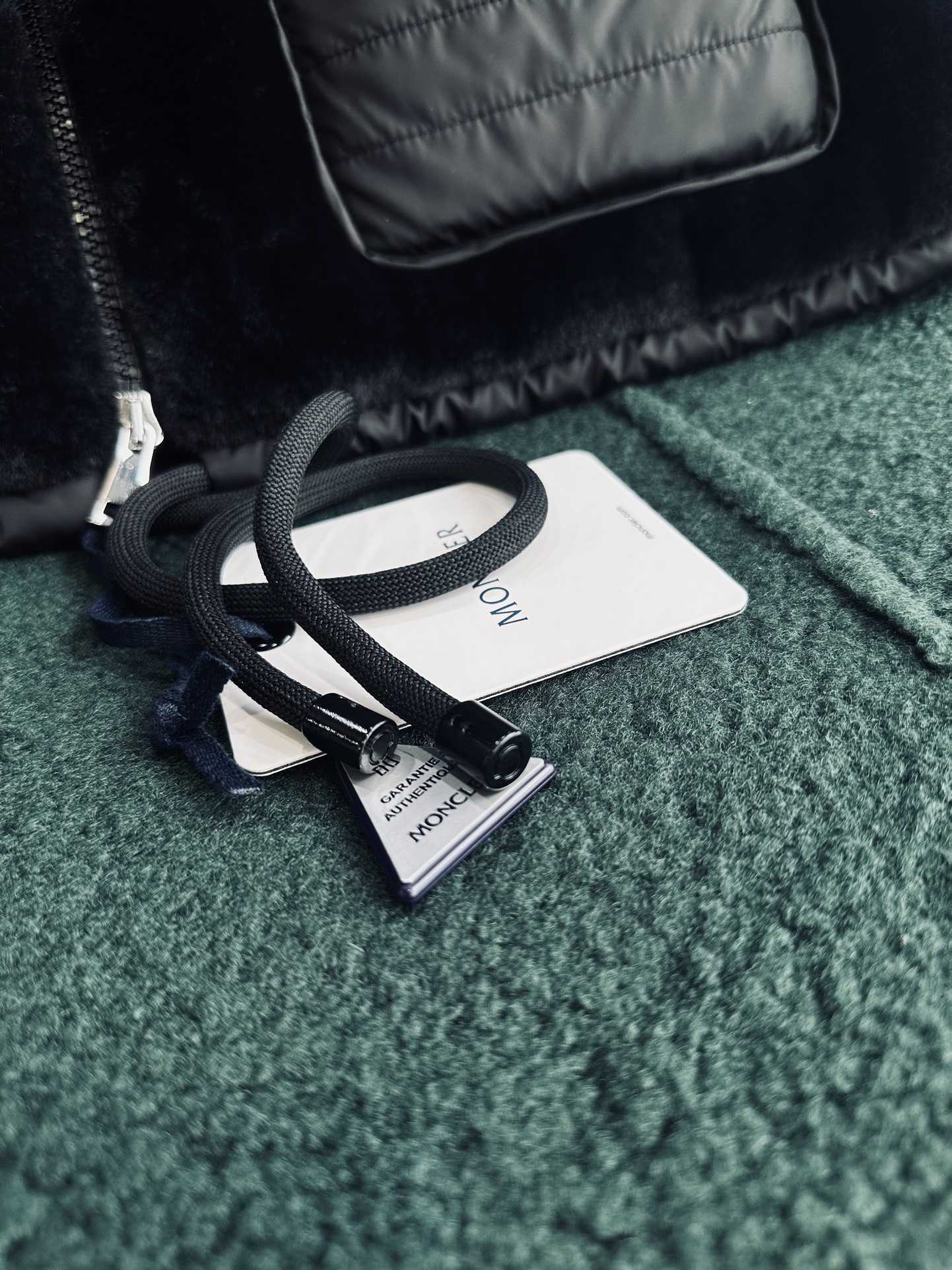 Bagsaaa Moncler Arques Teddy Down Gilet Black