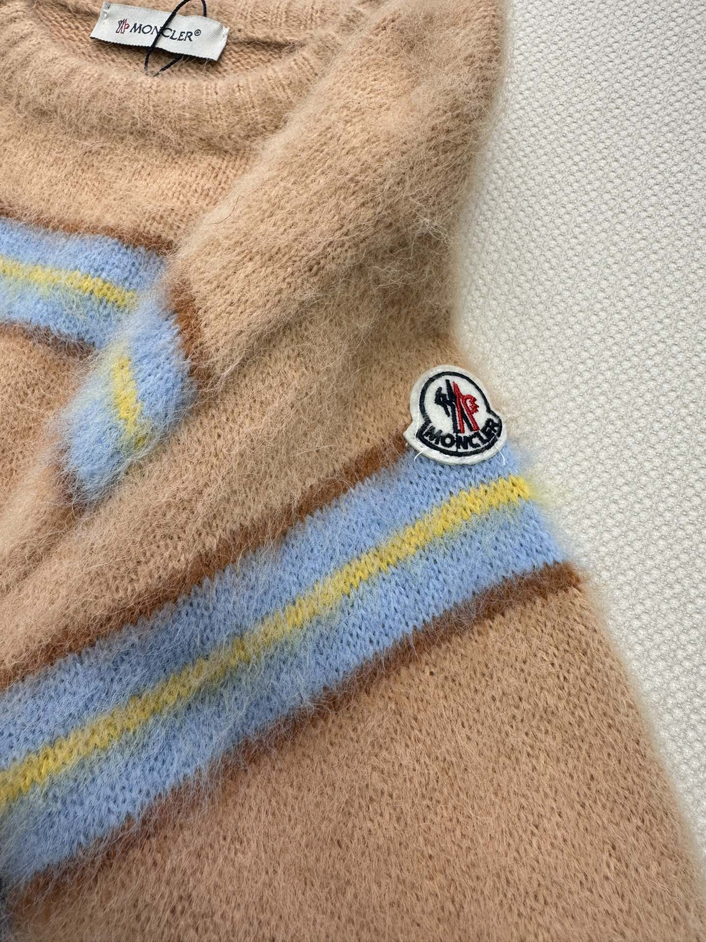 Bagsaaa Moncler Striped Alpaca Blend Jumper