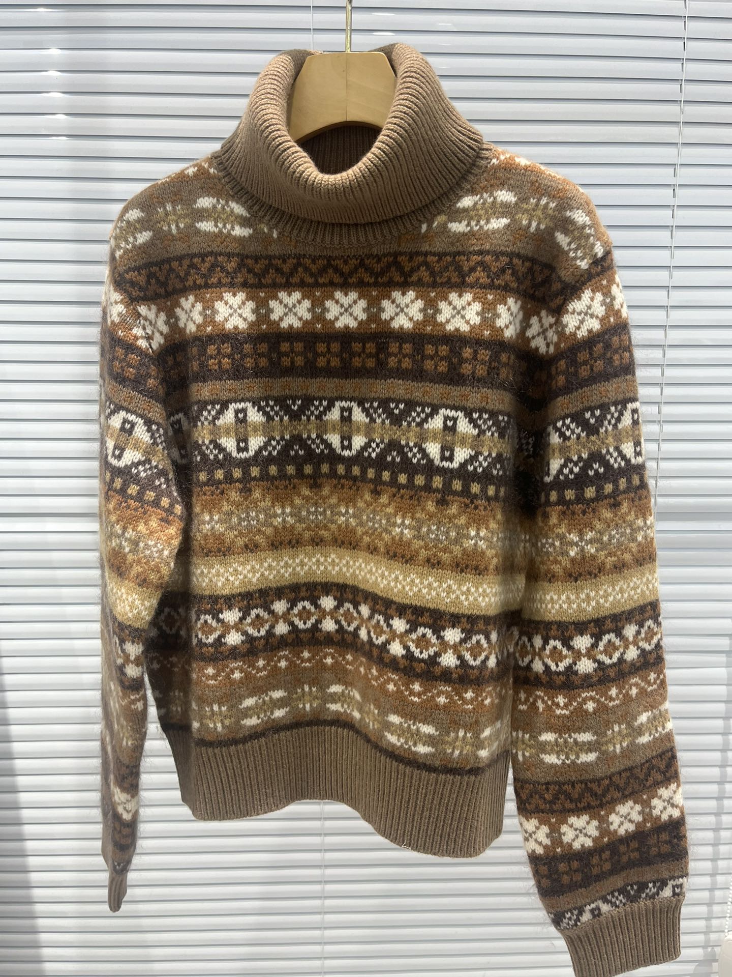 Bagsaaa L0r0 P1ana Scopello Turtleneck Wool Mocha/Deep Walnut