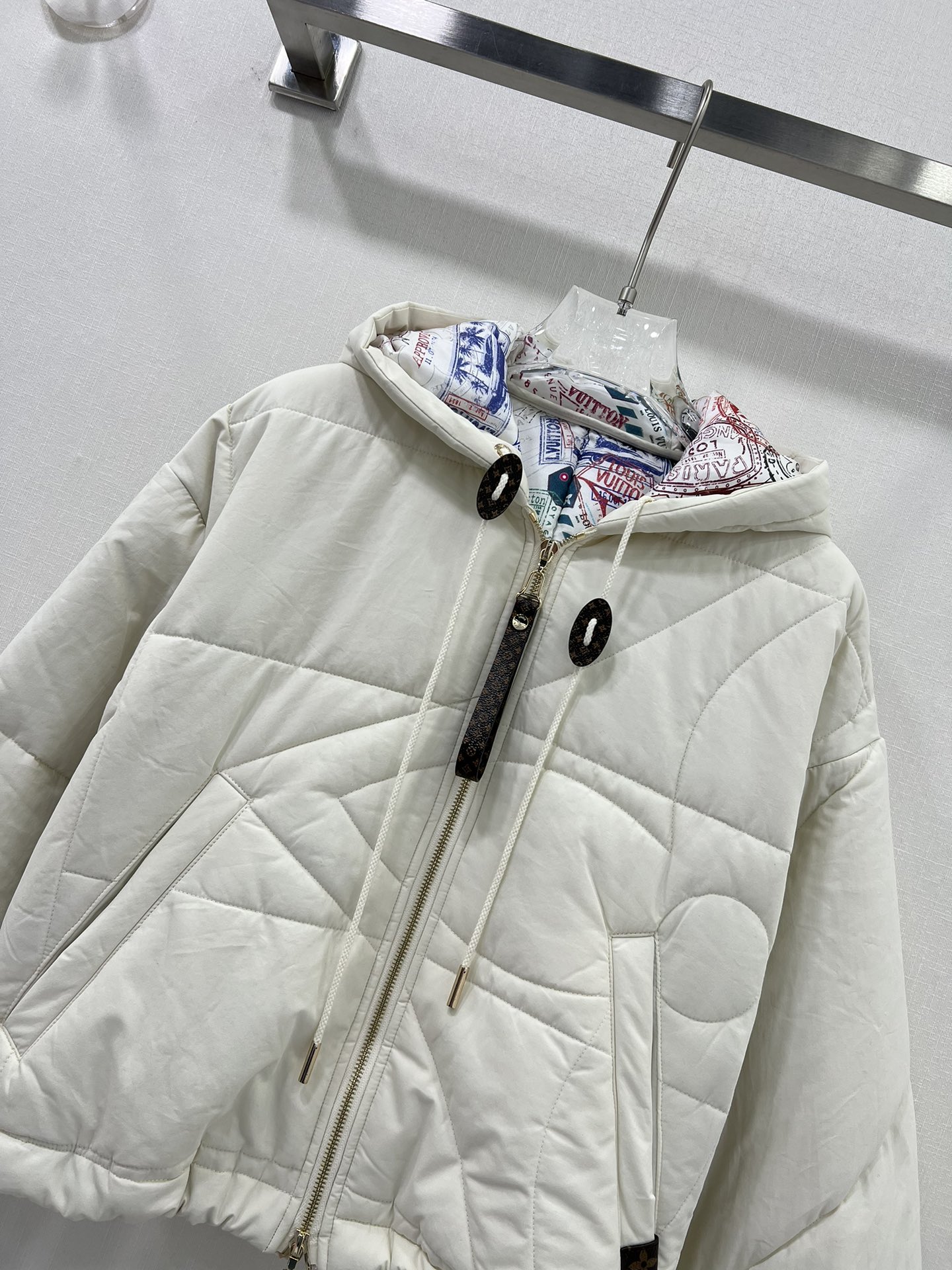Bagsaaa L0vis Vvtt0n Quilted Monogram Flower Jacket Ivory