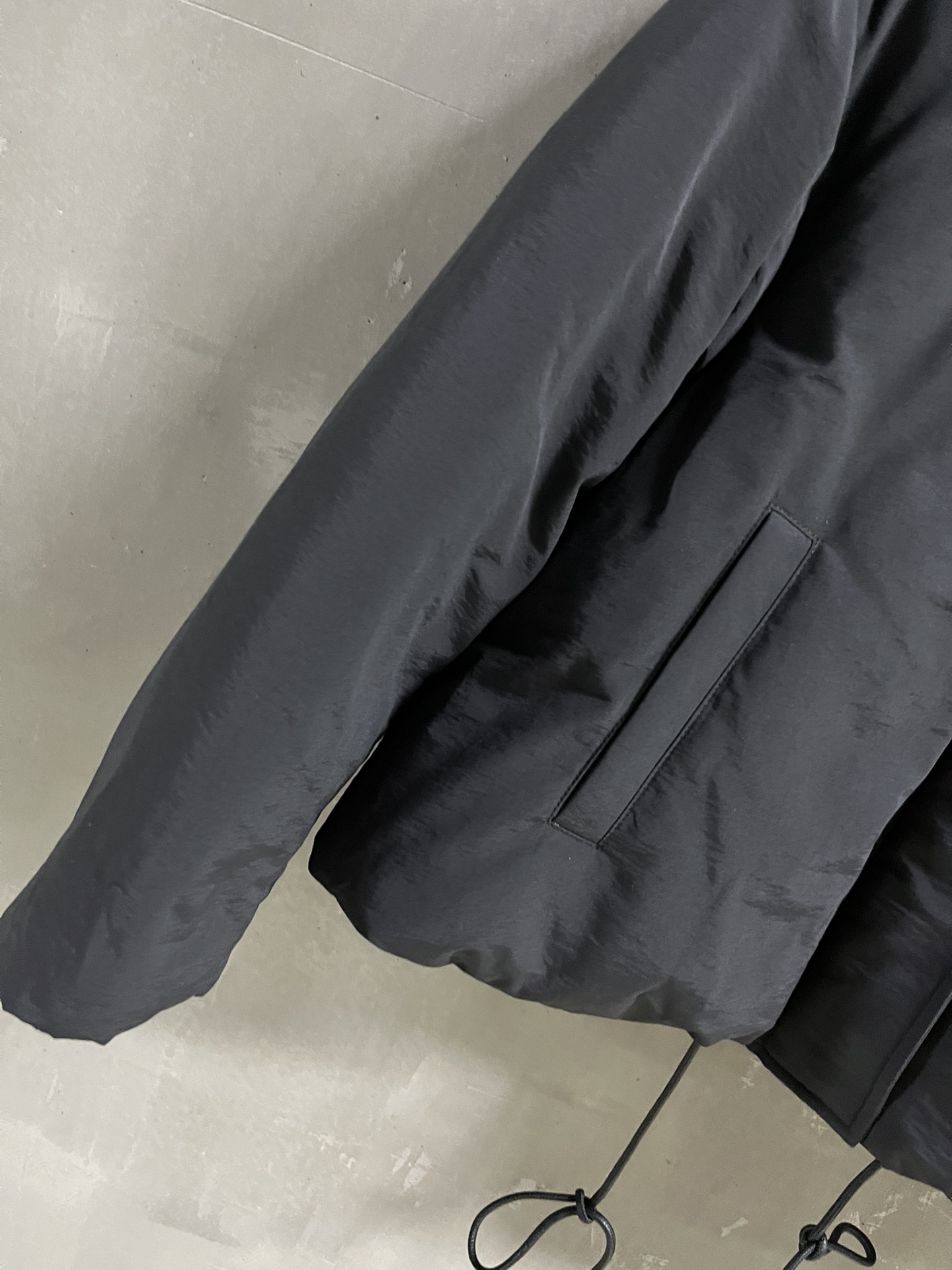 Bagsaaa L0ew* Puffer jacket in technical cotton blend black