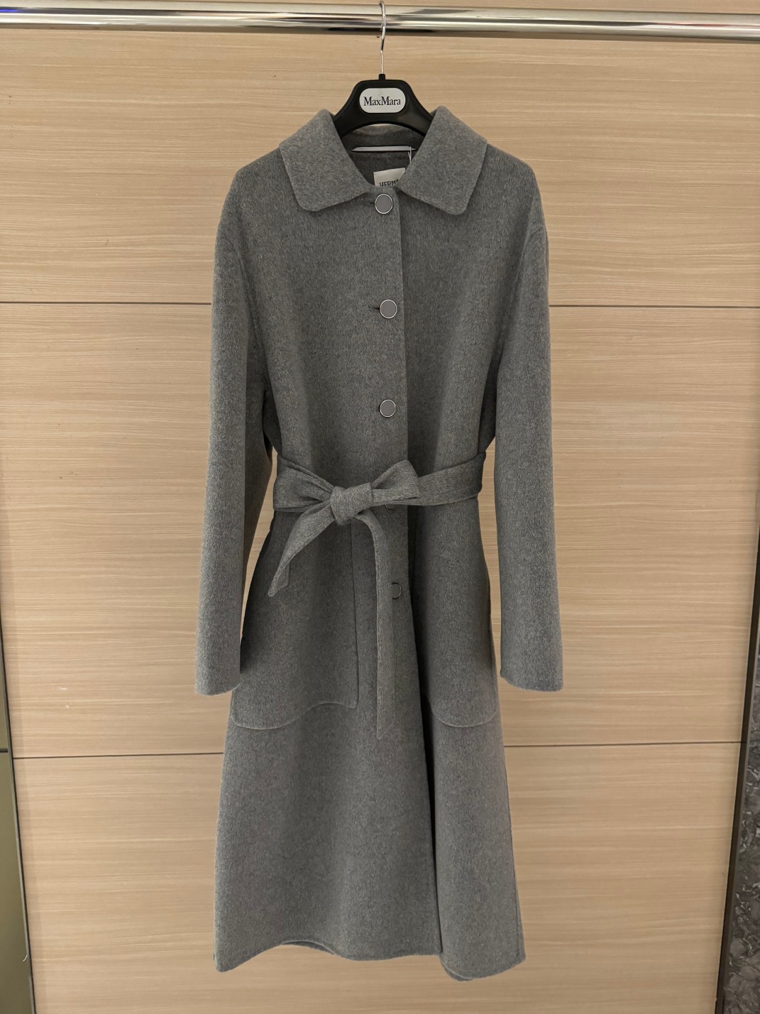 Bagsaaa H**me5 Cashmere wrap coat gray
