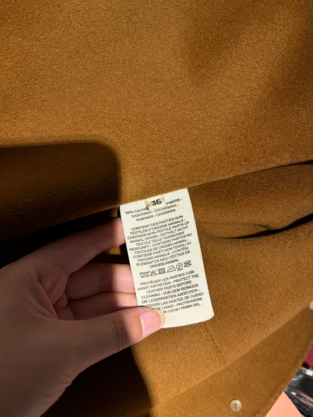 Bagsaaa H**me5 Cashmere wrap coat brown