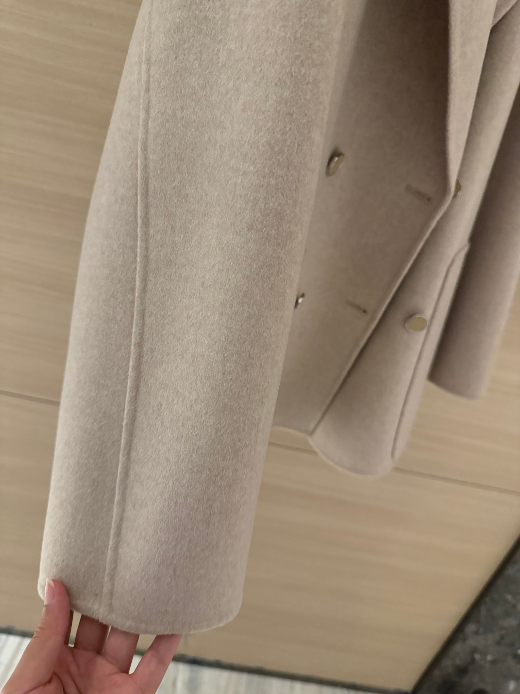 Bagsaaa H**me5 Cashmere pea coat beige