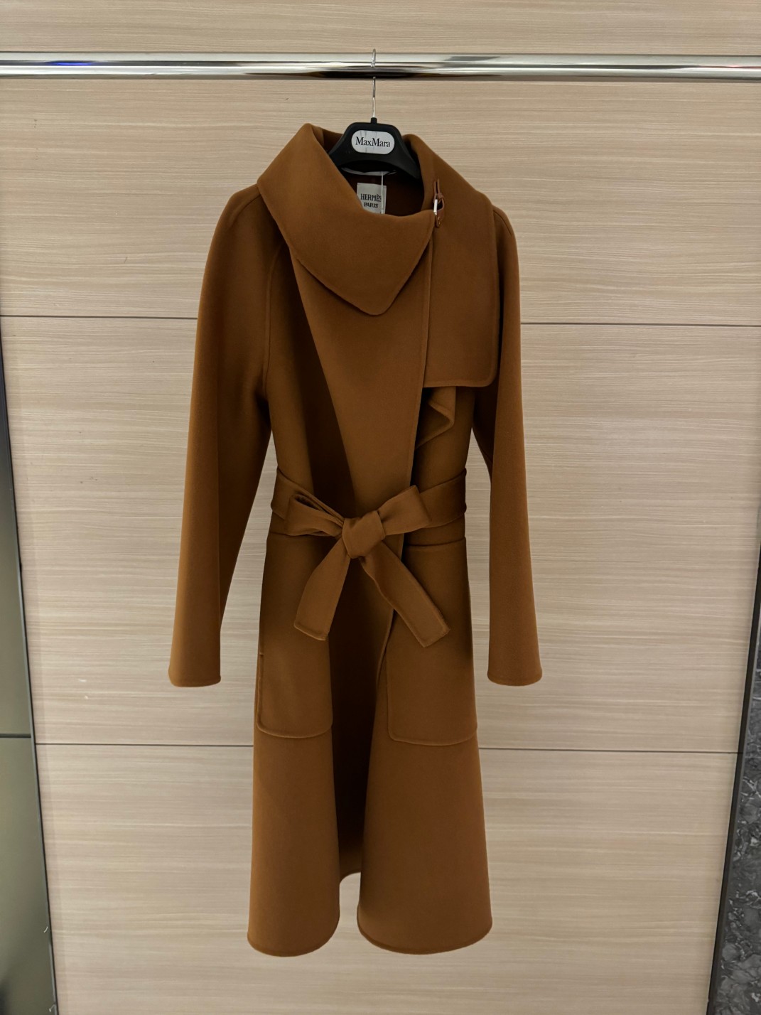 Bagsaaa H**me5 Cashmere long coat brown