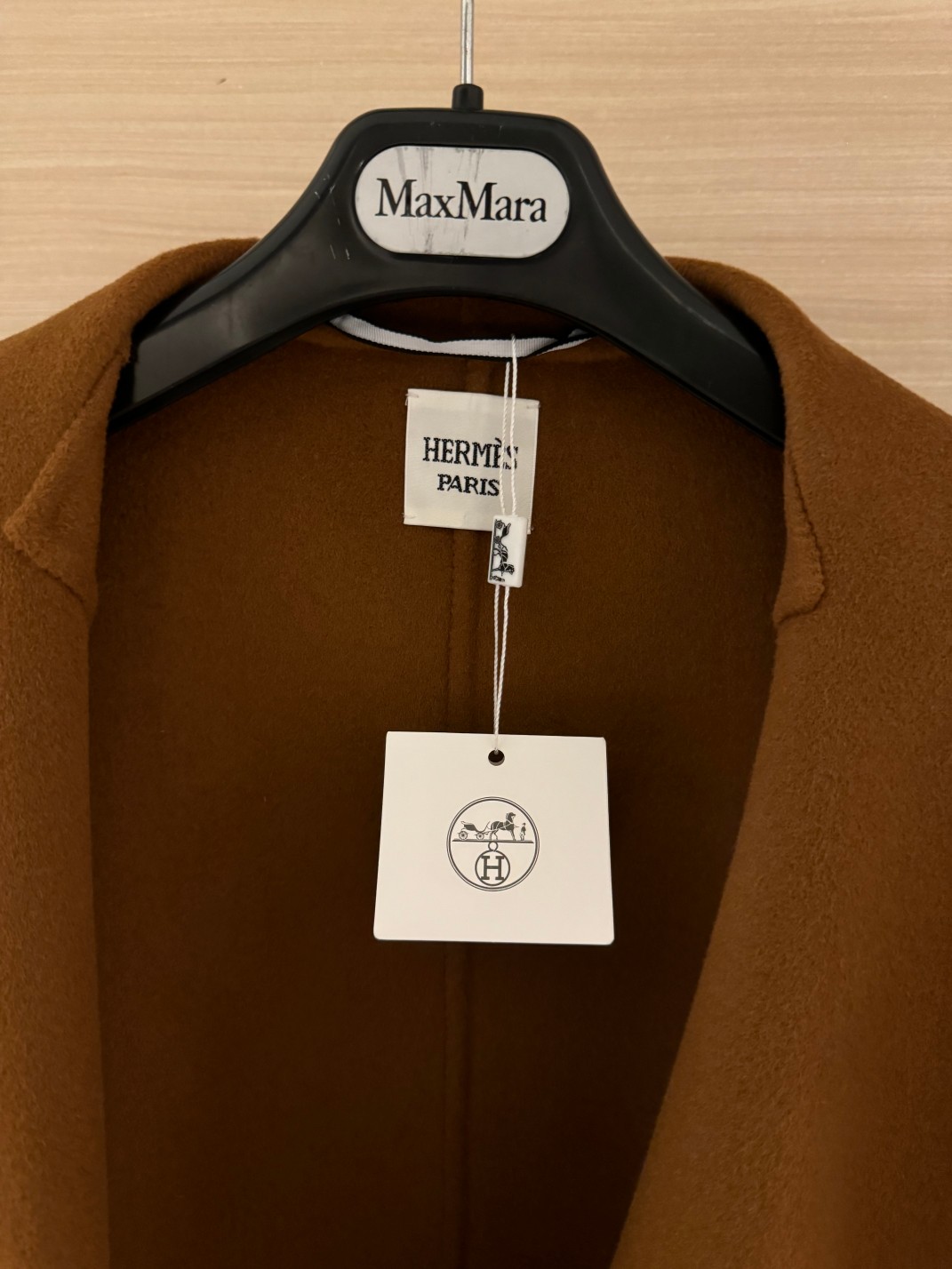 Bagsaaa H**me5 Cashmere long coat brown