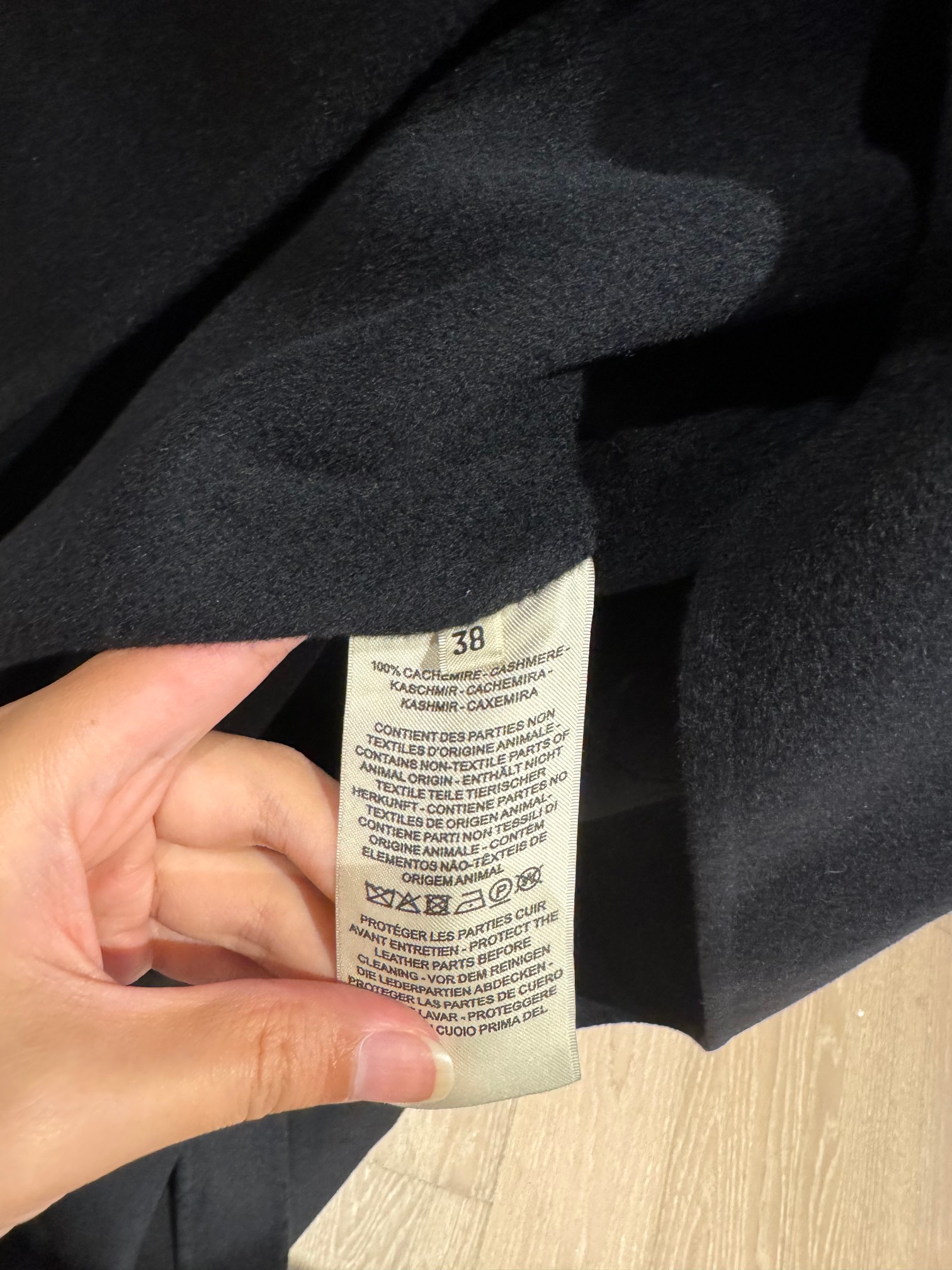 Bagsaaa H**me5 Cashmere long coat black