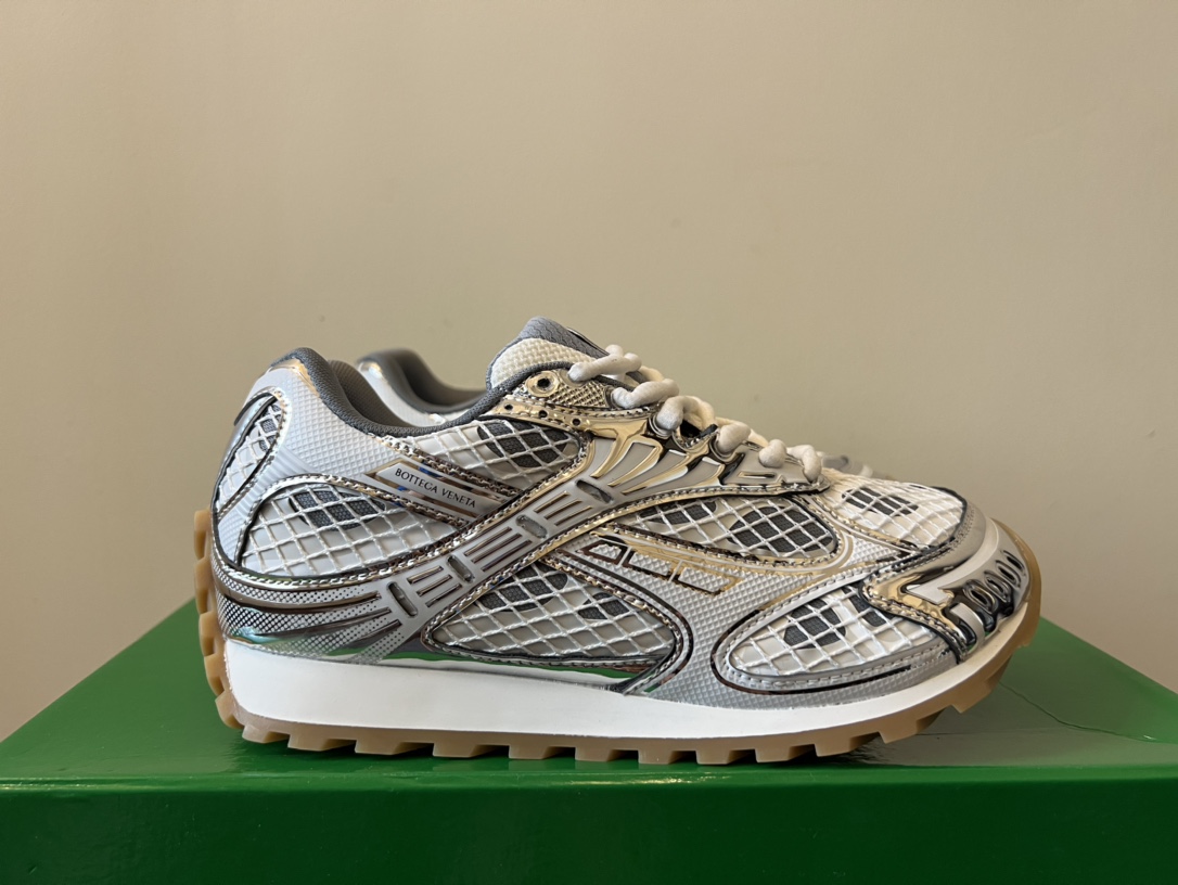 Bagsaaa B0tt*ga Ven*ta Orbit Sneaker Silver/White