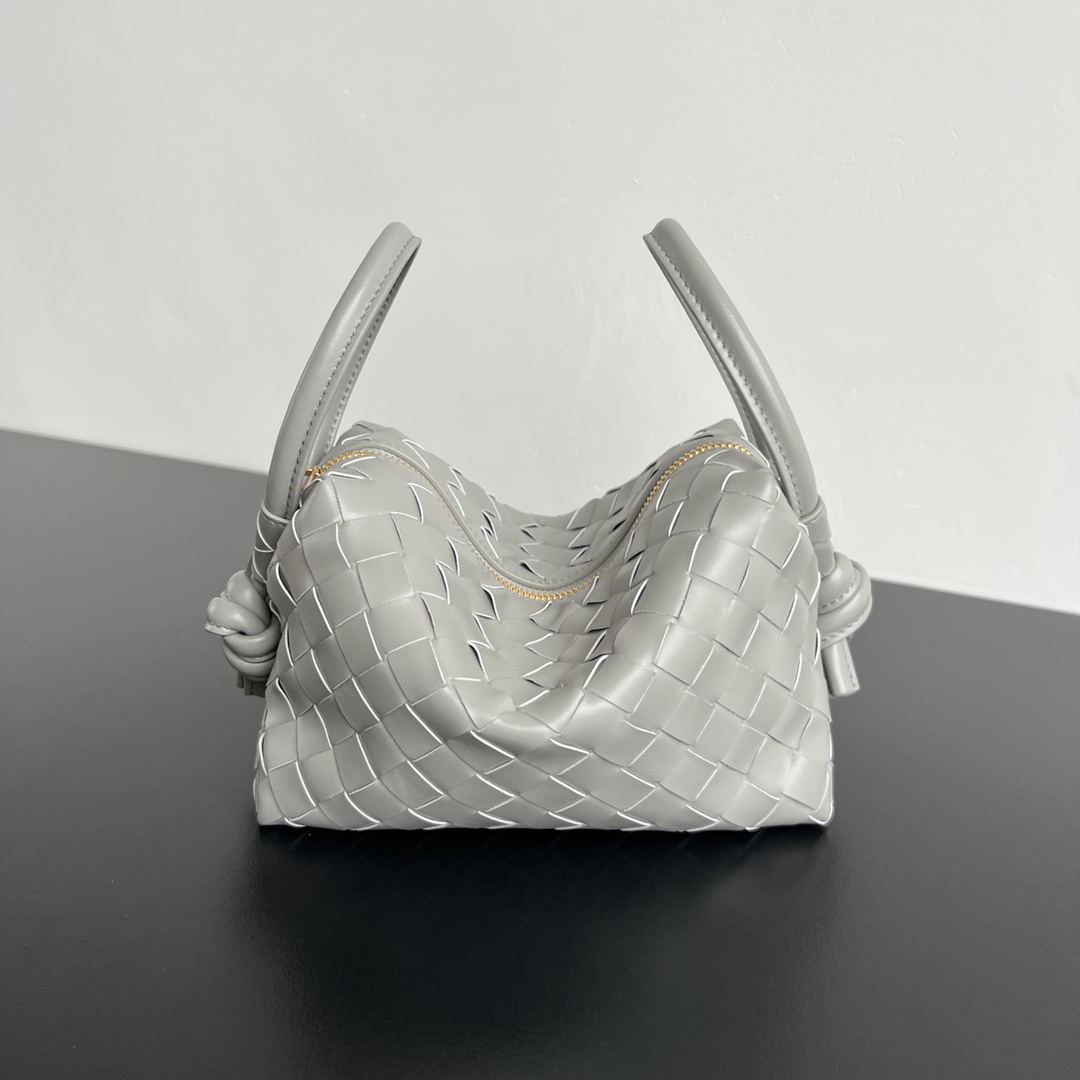 Bagsaaa B0tt*ga Ven*ta Top Handle Loop 796615 Gray - 13x21x13cm