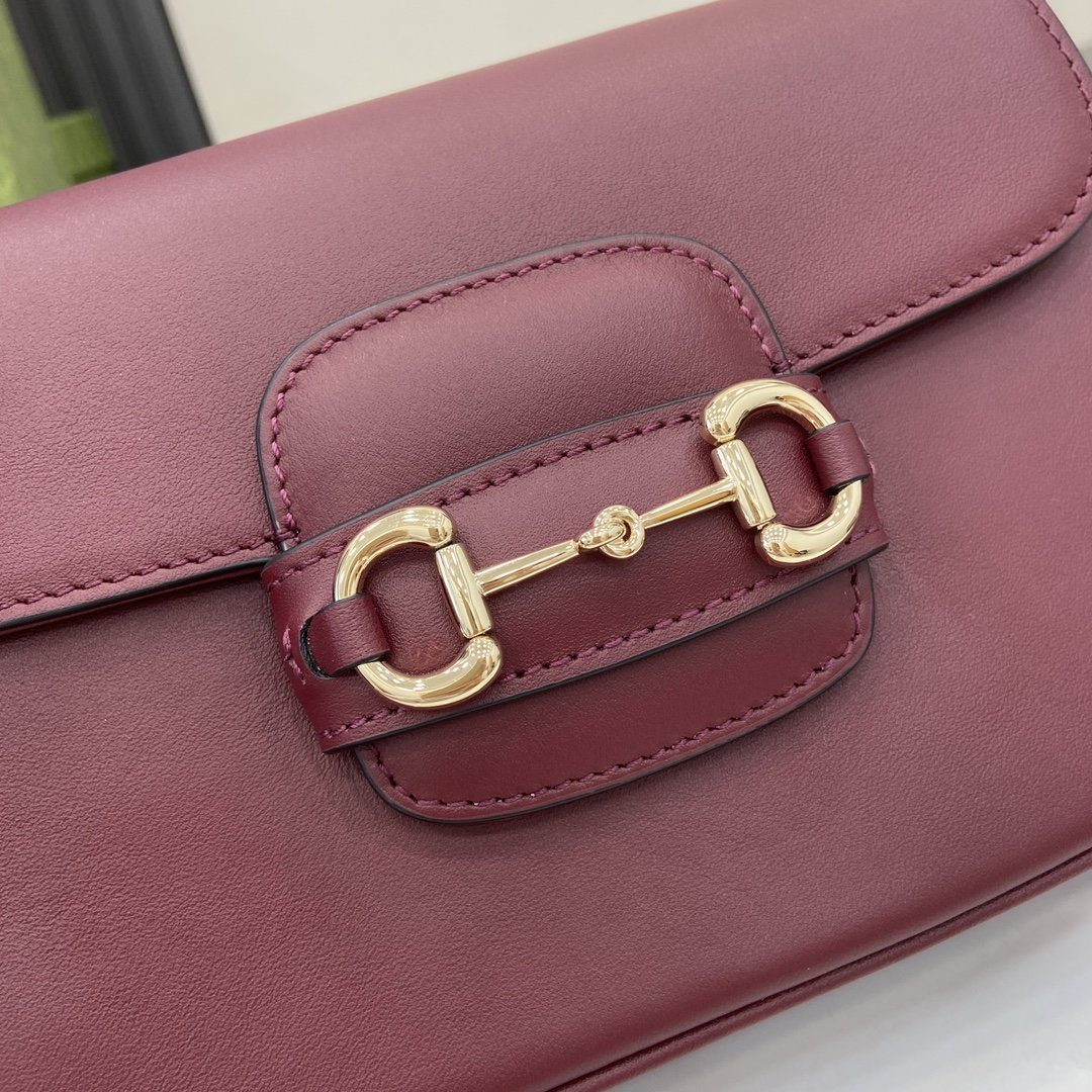 Bagsaaa Gvc*1 Horsebit 1955 mini shoulder bag 815205 Red - 20 x 14.5 x 5 cm