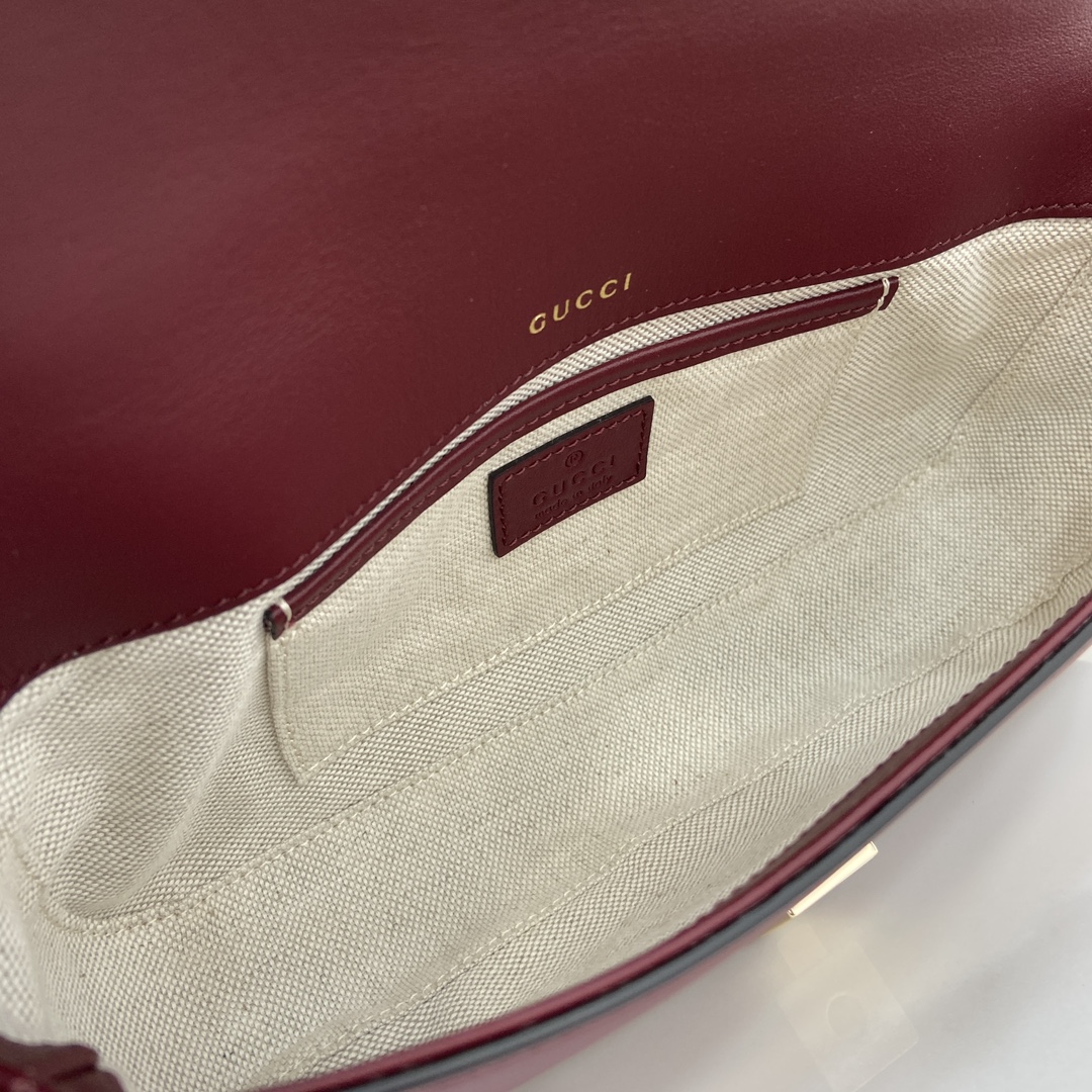 Bagsaaa Gvc*1 Horsebit 1955 small top handle bag 815206 Red - 22cm