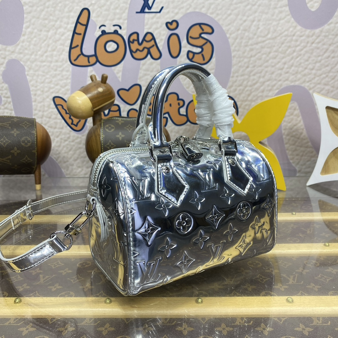 Bagsaaa L0vis Vvtt0n M11987 Speedy Bandoulière 20 Silver - 13.5 x 12 x 20.5 cm