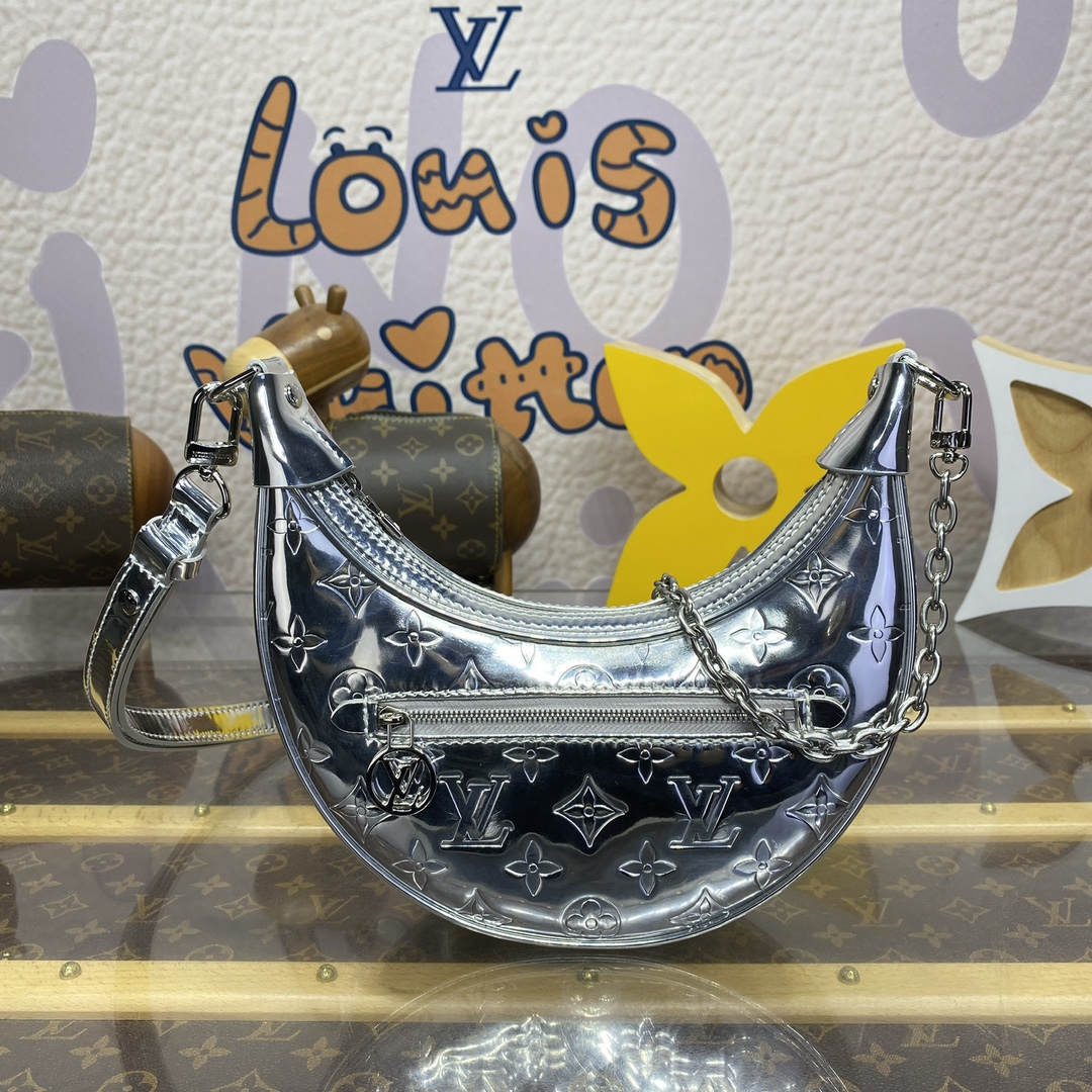 Bagsaaa L0vis Vvtt0n M11833 Loop Bag Silver - 13 x 6 x 23 cm