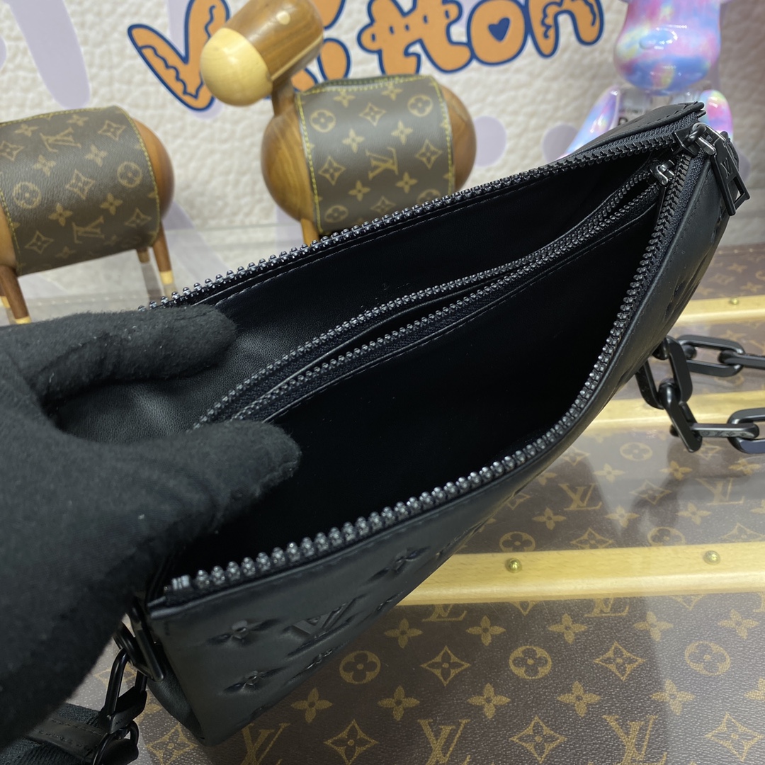 Bagsaaa L0vis Vvtt0n M11370 Coussin PM All Black - 20 x 12 x 26 cm