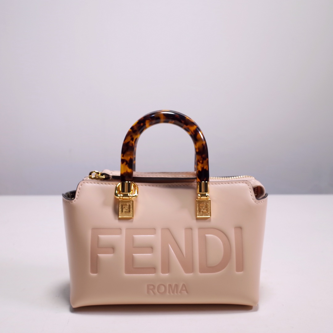 Bagsaaa F**di By The Way Mini Cuir Rose - 17*18*8cm