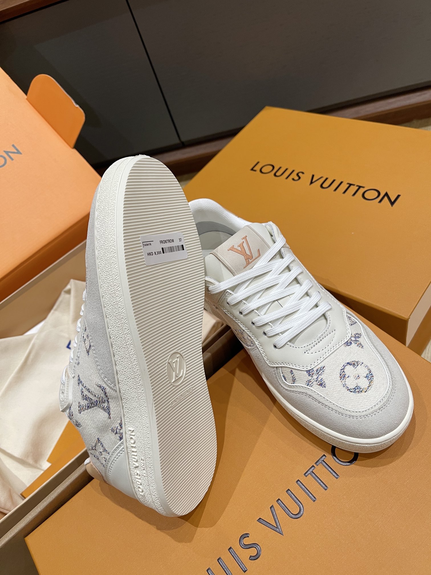 Bagsaaa L0vis Vvtt0n Stadium Sneaker Monogram-pattern tweed