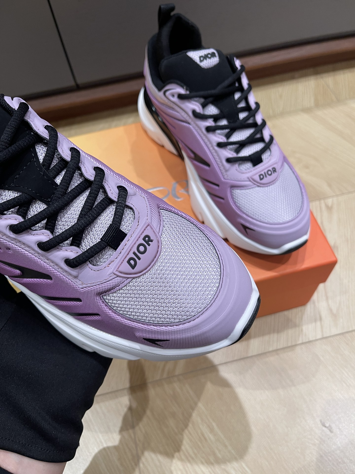 Bagsaaa D10r And Lewis Hamilton B44 Blade Sneaker Gradient Purple