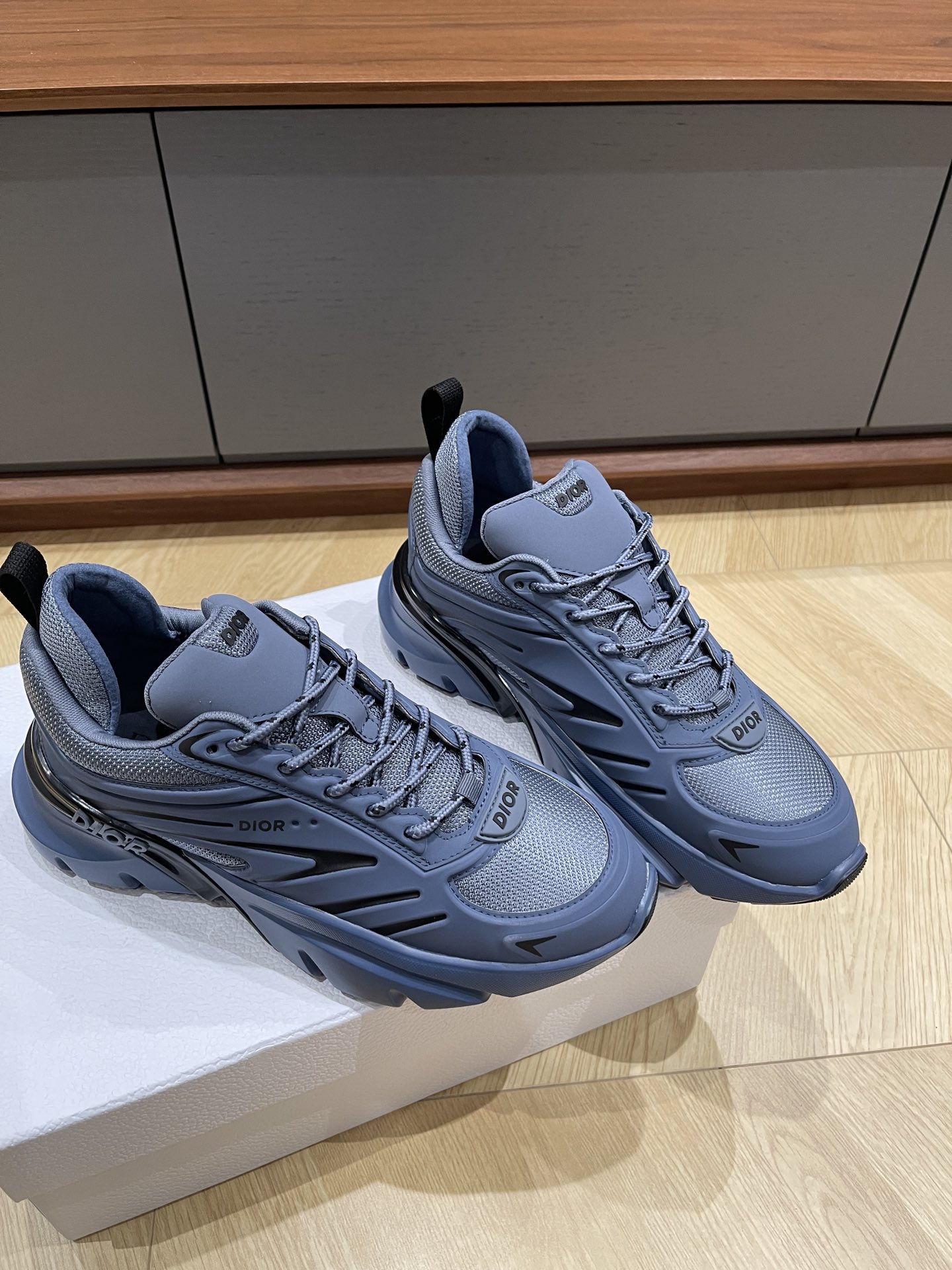 Bagsaaa D10r B44 Blade Sneaker Blue Technical Mesh and Technical Fabric