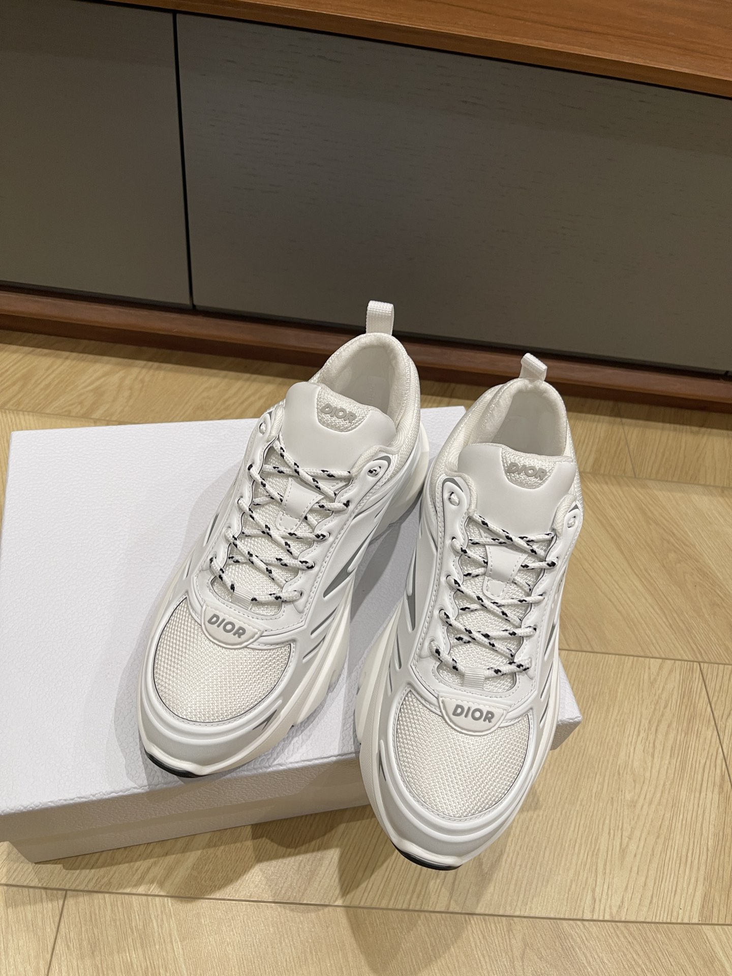 Bagsaaa D10r B44 Blade Sneaker White Technical Mesh and Technical Fabric