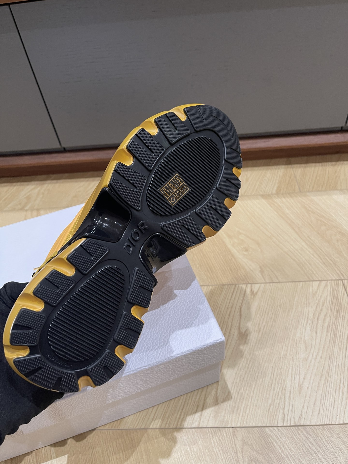 Bagsaaa D10r B44 Blade Sneaker Yellow Technical Mesh and Technical Fabric
