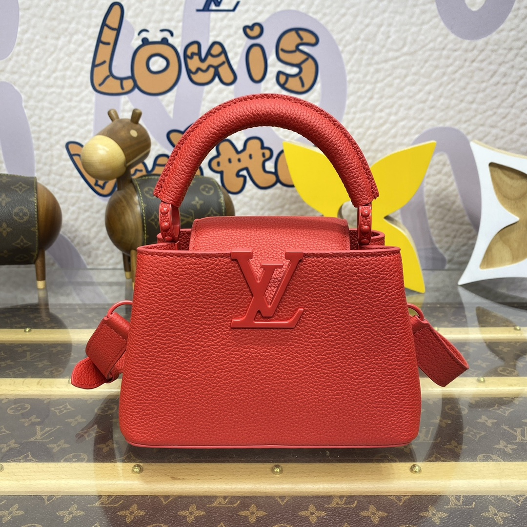 Bagsaaa L0vis Vvtt0n M11798 Capucines Mini Red - 21 x 13.6 x 8 cm