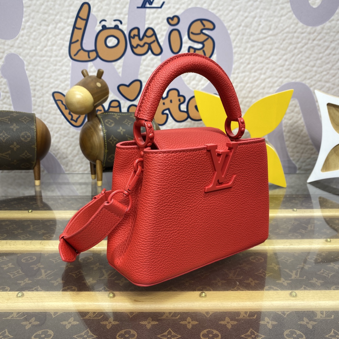 Bagsaaa L0vis Vvtt0n M11798 Capucines Mini Red - 21 x 13.6 x 8 cm