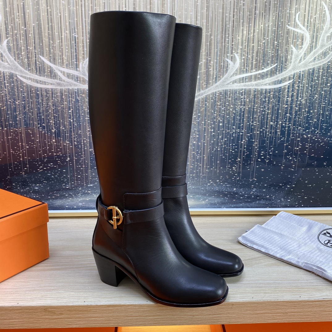 Bagsaaa H**me5 Justine 50 boot black leather