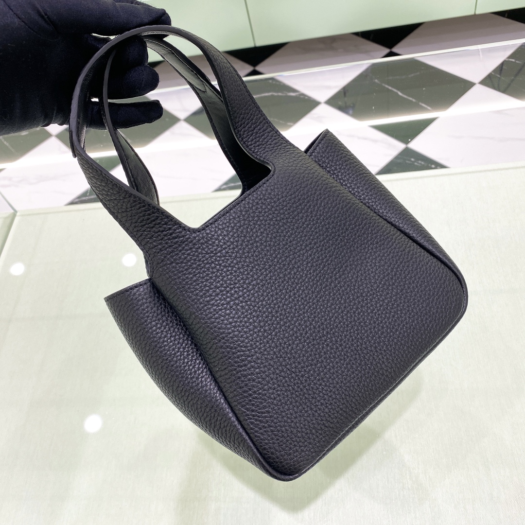 Bagsaaa Pra*a Leather mini bag 1BA349 black - 18cm