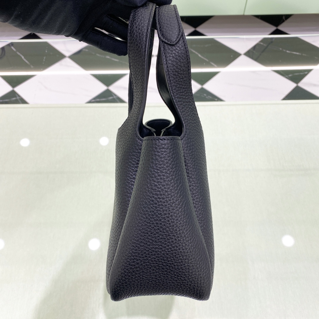 Bagsaaa Pra*a Leather mini bag 1BA349 black - 18cm