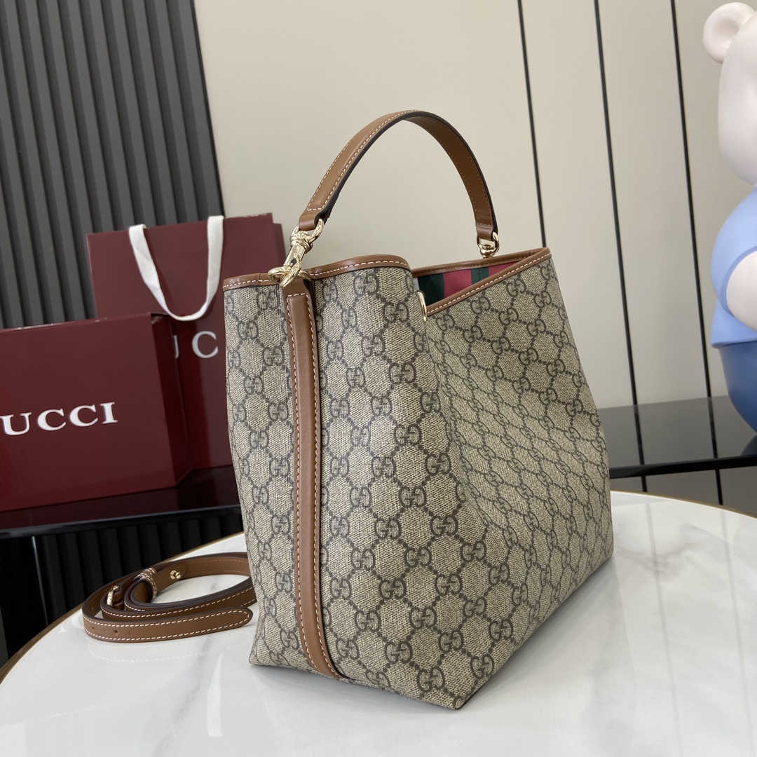 Bagsaaa Gvc*1 GG Emblem small shoulder bag 815103 beige & brown - 25 x 25 x 15.5cm
