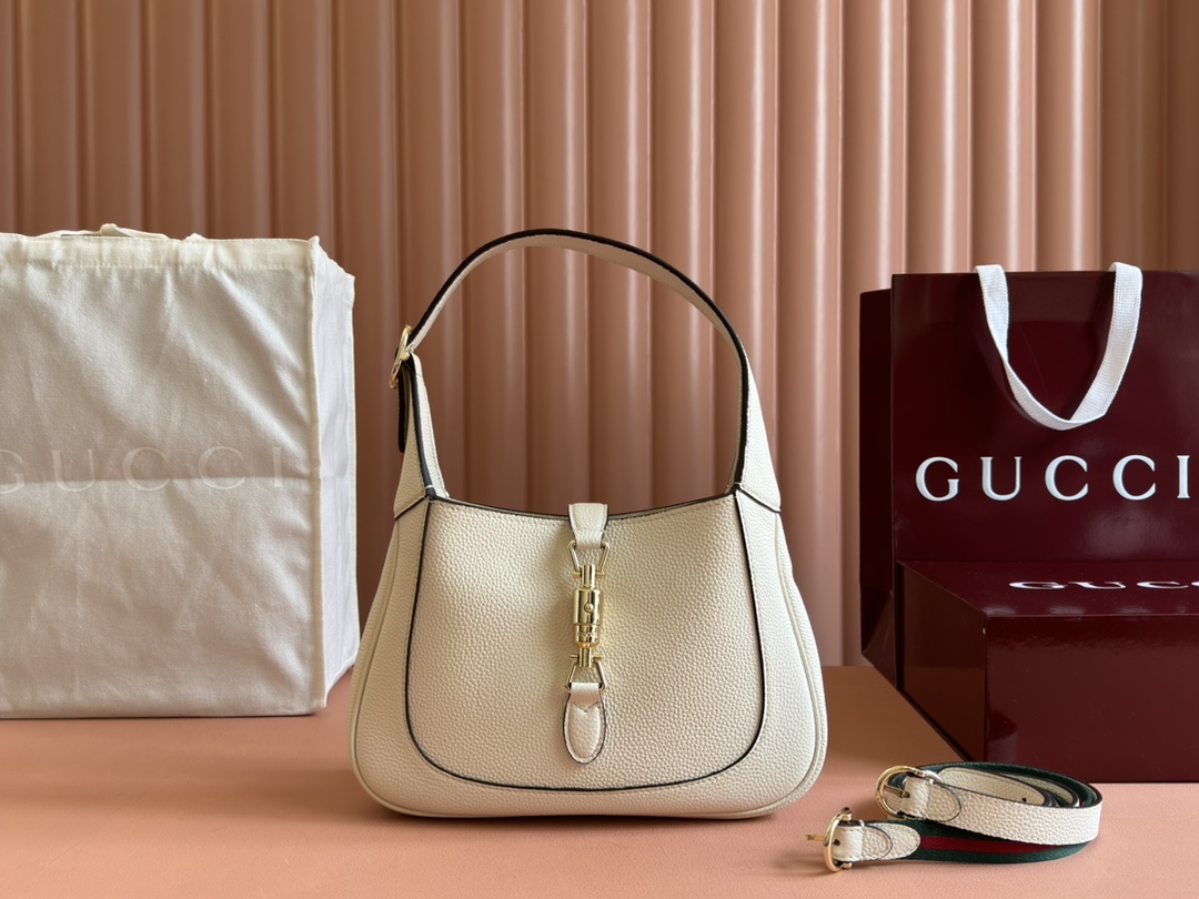 Bagsaaa Gvc*1 Jackie 1961 small shoulder bag 810232 white - 27.5x19x4cm