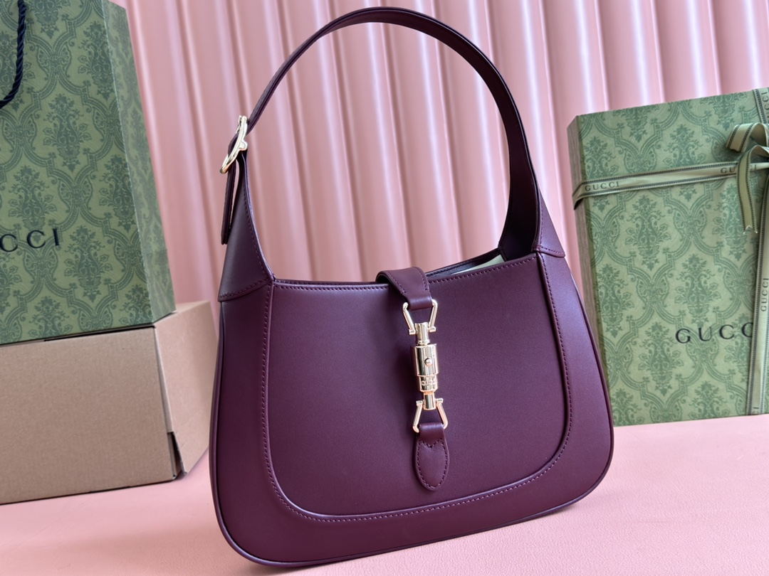 Bagsaaa Gvc*1 Jackie 1961 small shoulder bag 810232 red smooth leather - 27.5x19x4cm