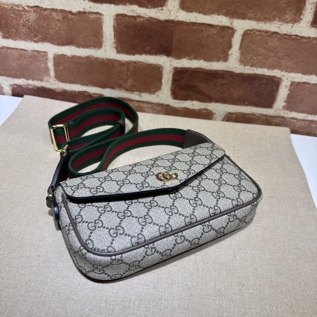 Bagsaaa Gvc*1 Ophidia mini bag 764961 beige & ebony - 13x22x4 cm