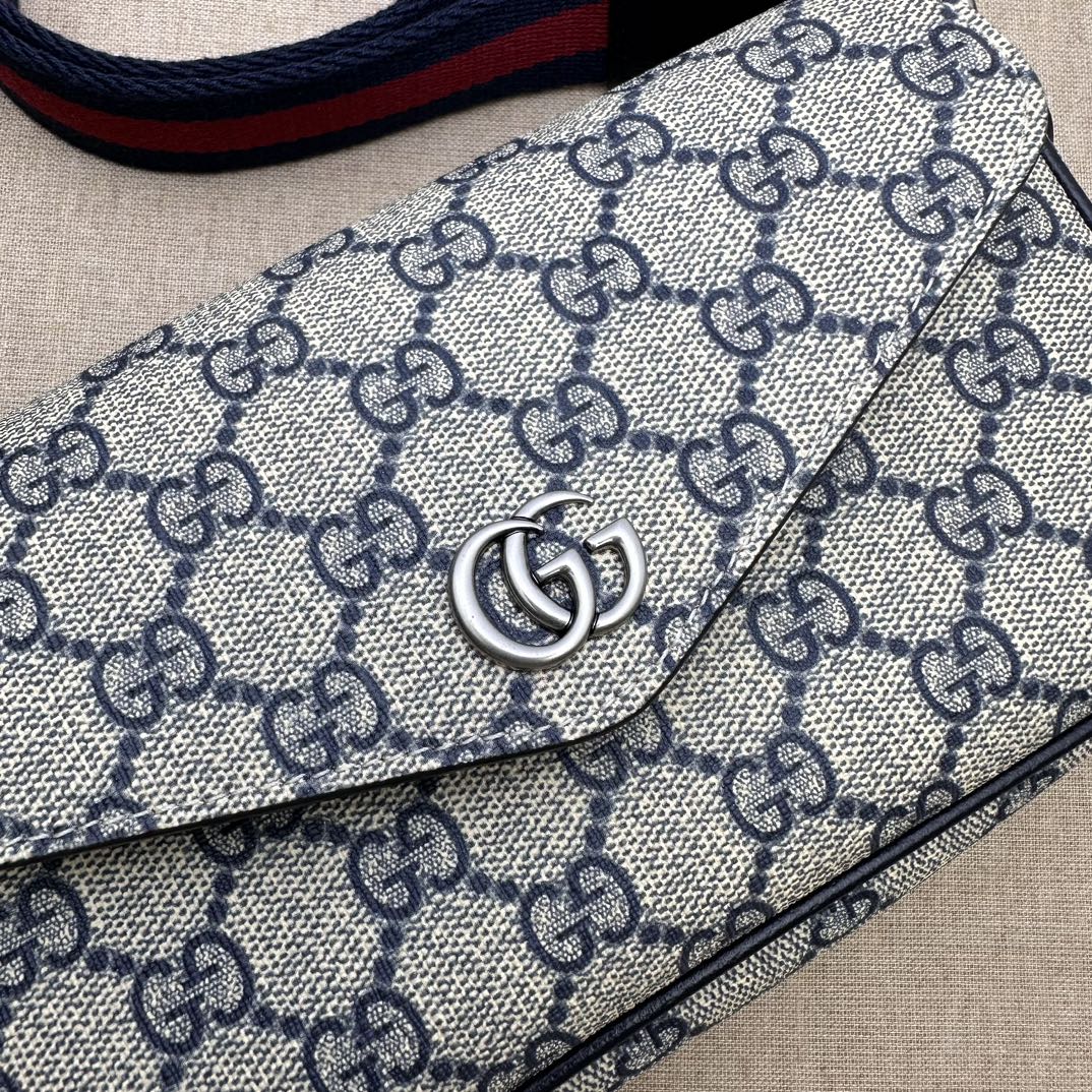 Bagsaaa Gvc*1 Ophidia mini bag 764961 beige & blue - 13x22x4 cm