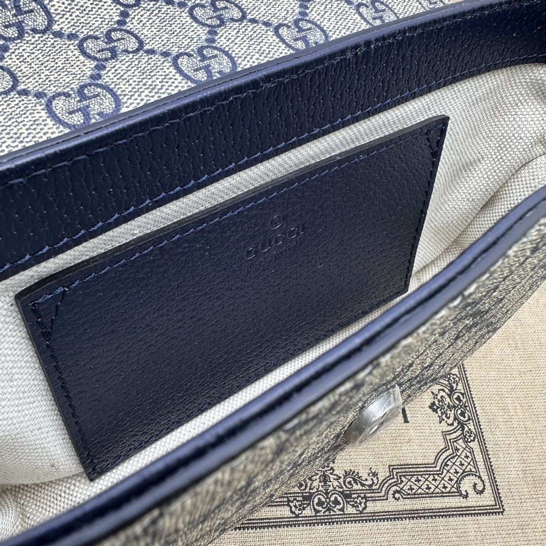 Bagsaaa Gvc*1 Ophidia mini bag 764961 beige & blue - 13x22x4 cm