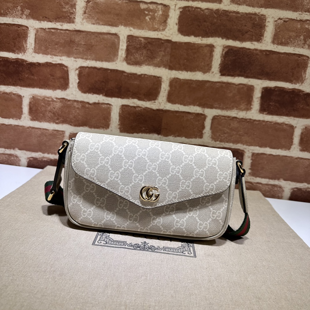 Bagsaaa Gvc*1 Ophidia mini bag 764961 beige - 13x22x4 cm
