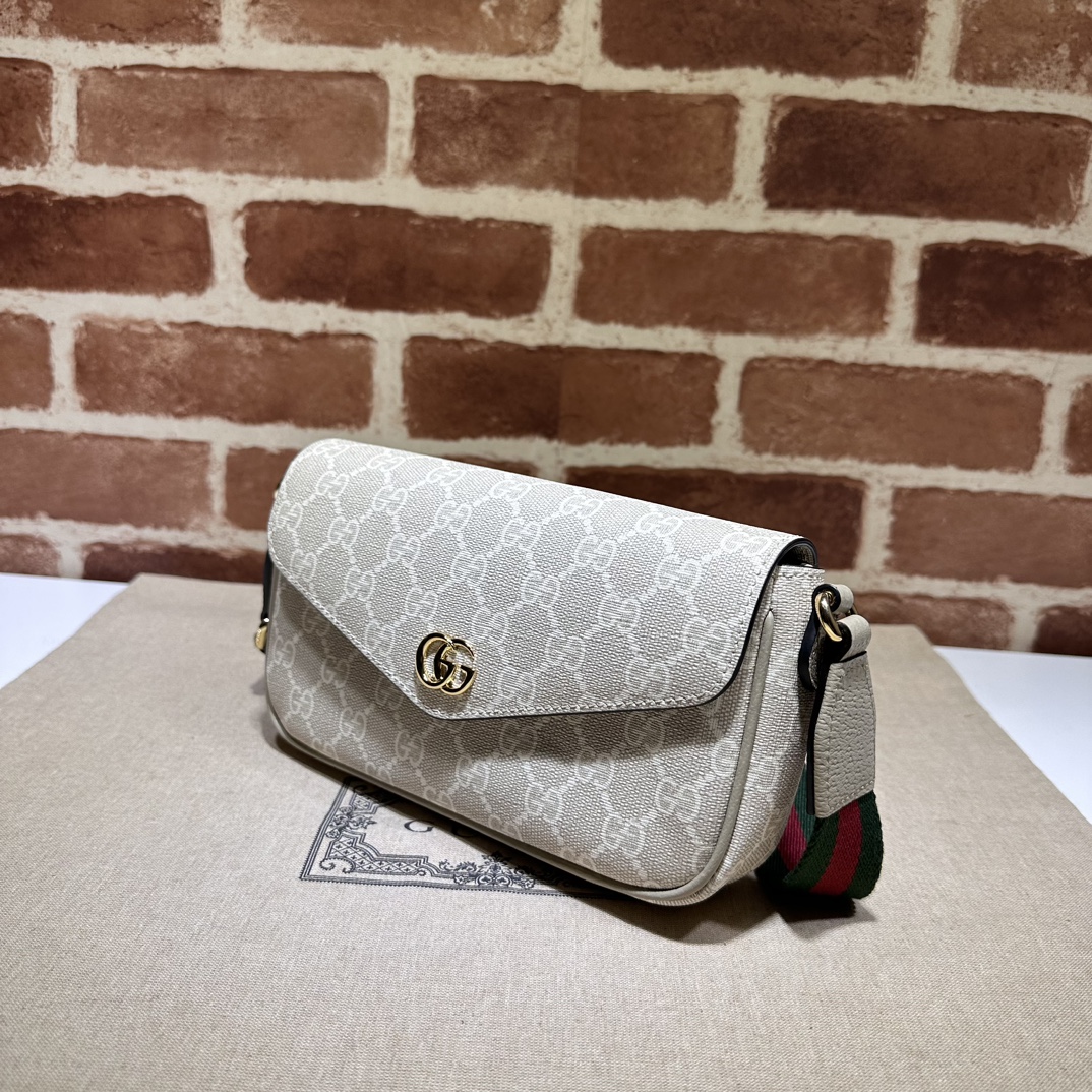 Bagsaaa Gvc*1 Ophidia mini bag 764961 beige - 13x22x4 cm