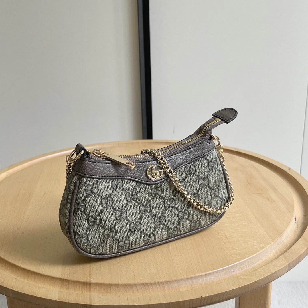 Bagsaaa Gvc*1 Ophidia mini bag 764960 beige & ebony - 19cm