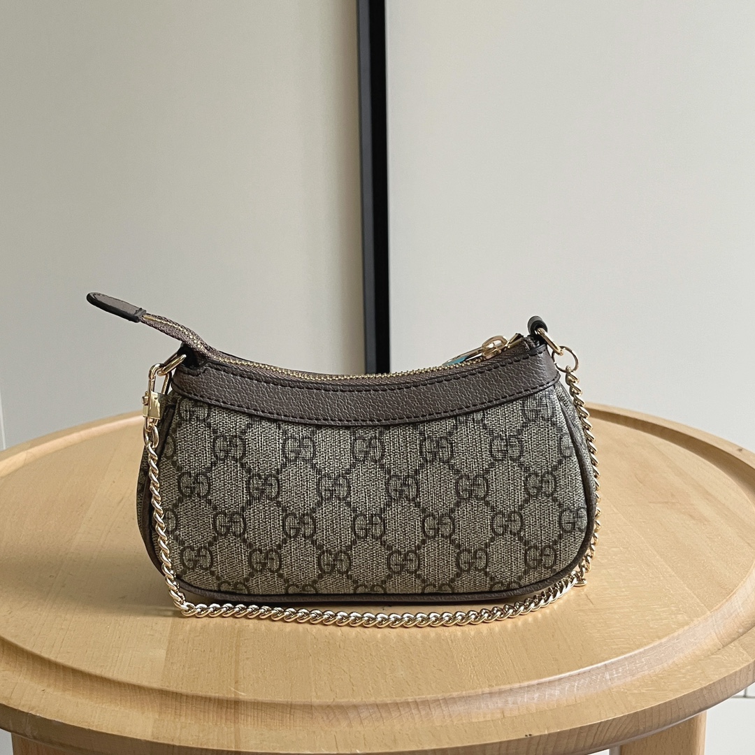 Bagsaaa Gvc*1 Ophidia mini bag 764960 beige & ebony - 19cm