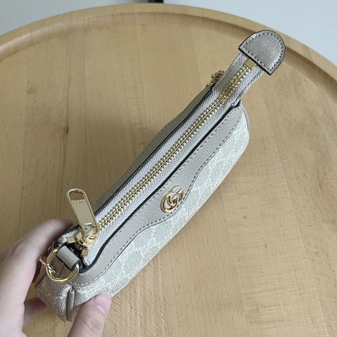 Bagsaaa Gvc*1 Ophidia mini bag 764960 beige & white - 19cm