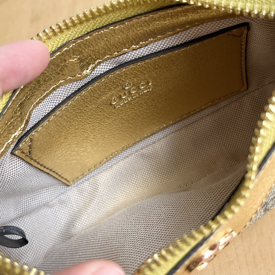 Bagsaaa Gvc*1 Ophidia mini bag 764960 beige & gold - 19cm