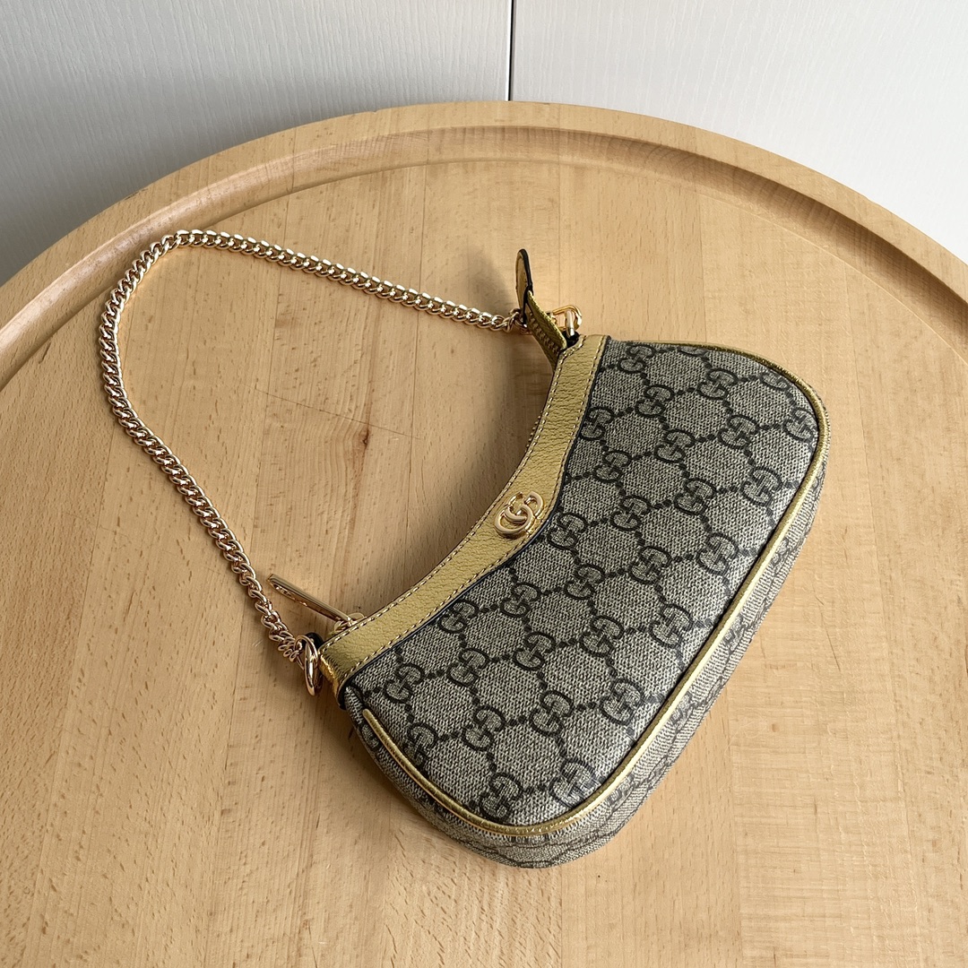 Bagsaaa Gvc*1 Ophidia mini bag 764960 beige & gold - 19cm
